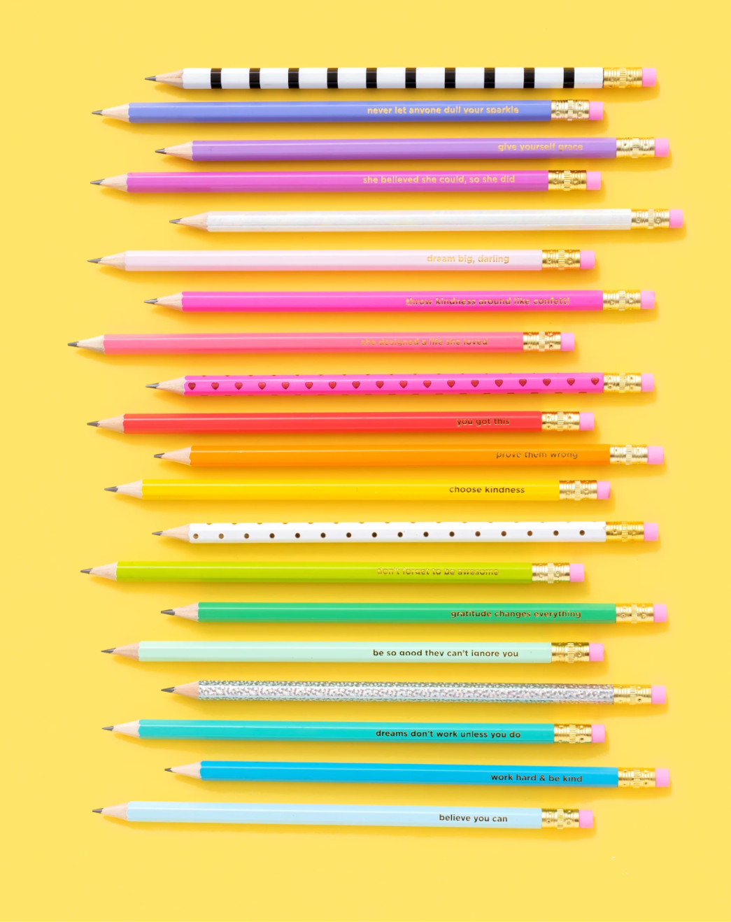 Motivational Pencil Set