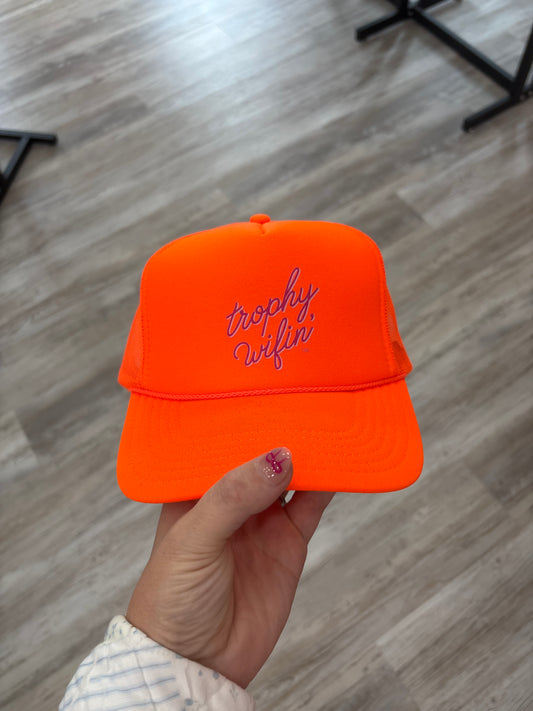 Trophy Wifin orange Hat