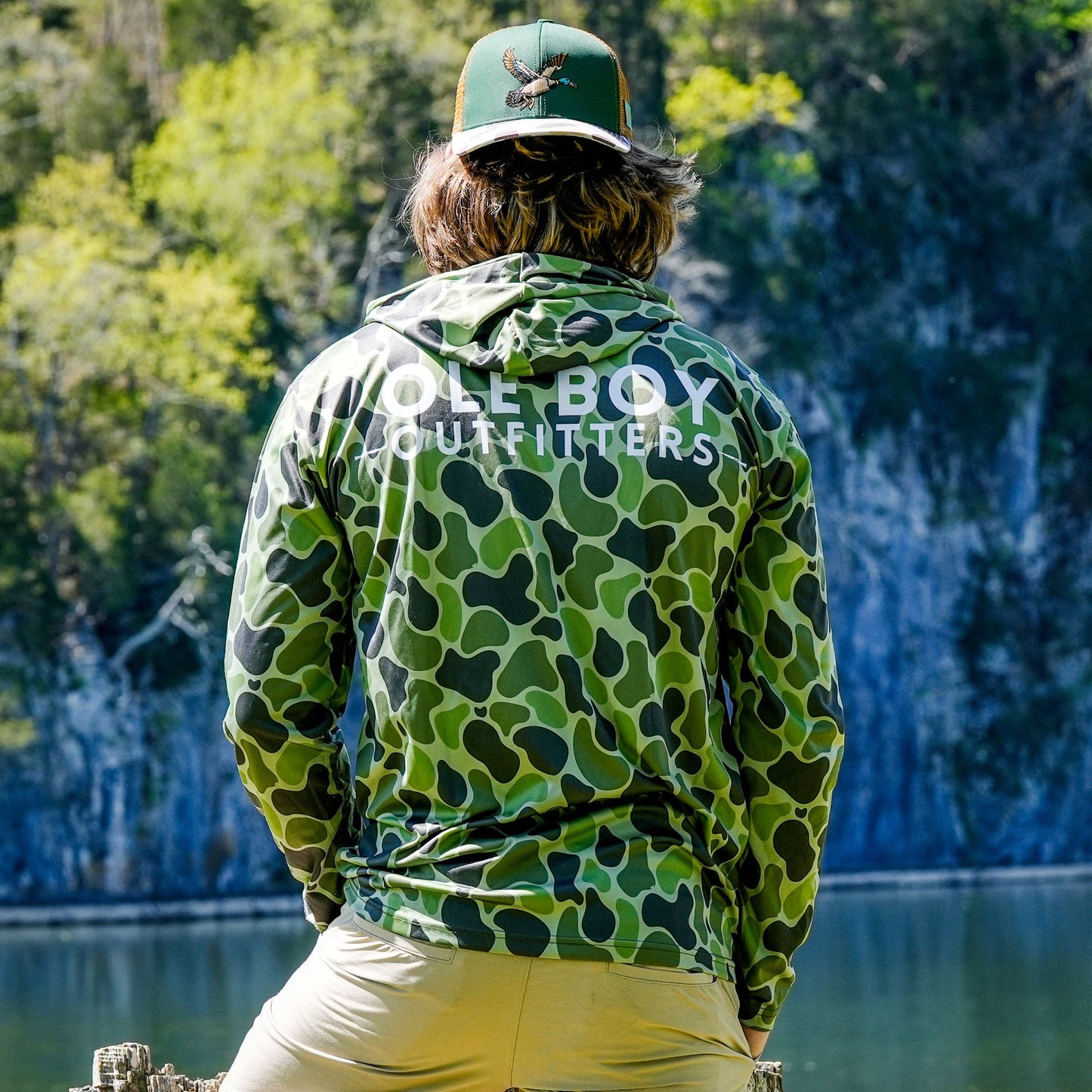 OLE BOY Flying Mallard Camo Trucker Hat