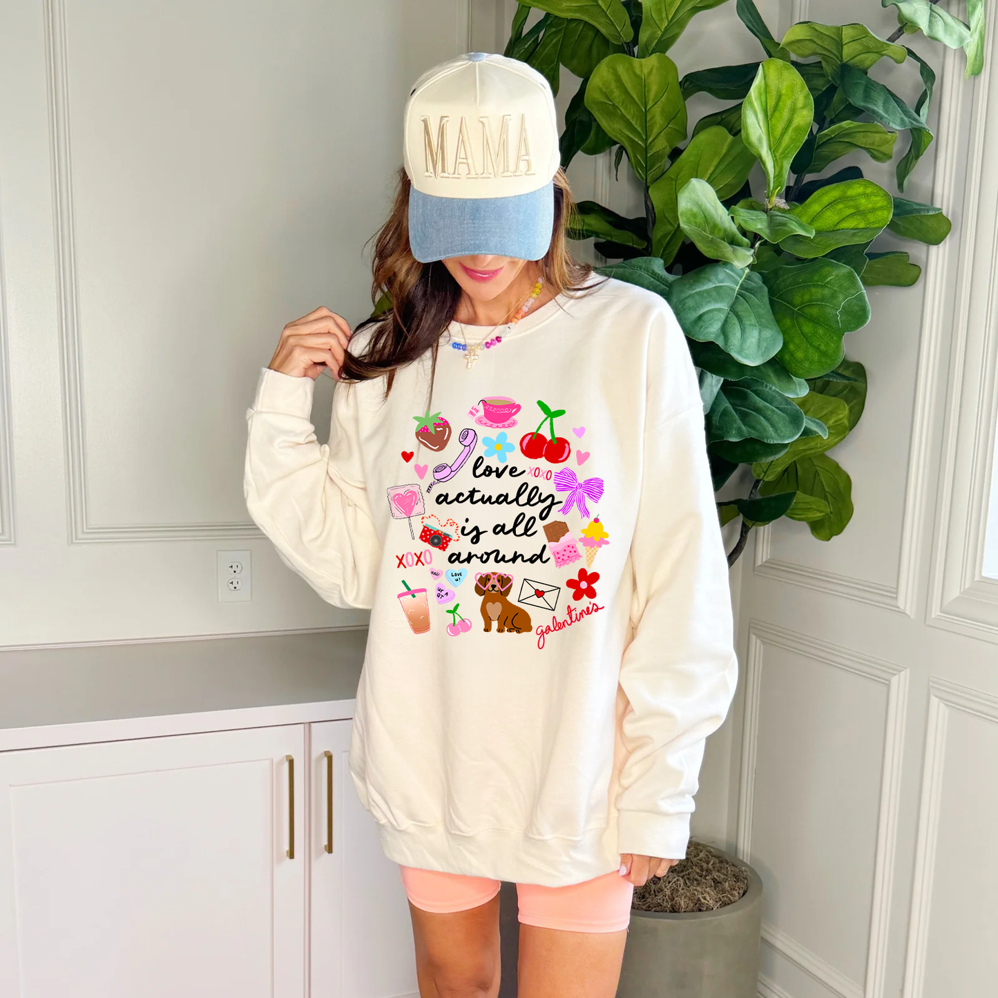 Love Acutally Is All Around Youth & Adult Sweatshirt