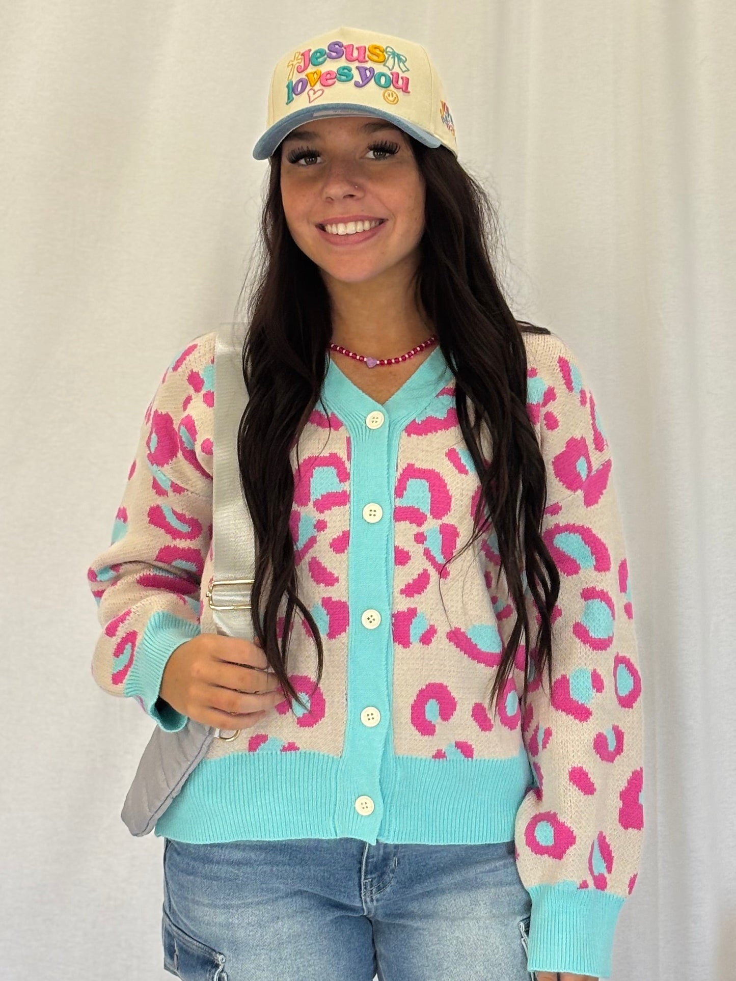 Leopard Artwork Cardigan