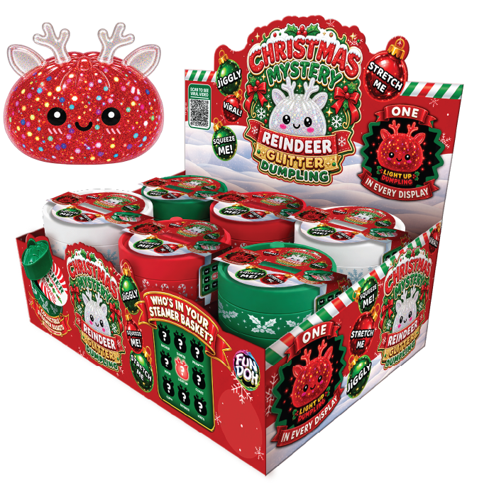 Fun Doh Christmas Mystery Reindeer Dumpling Squishy Toy