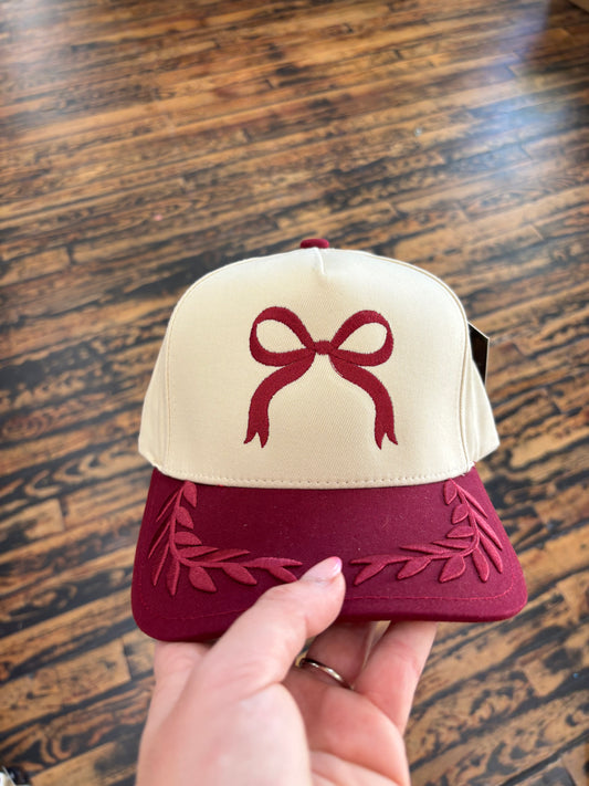 Mistletoe Bow Cap