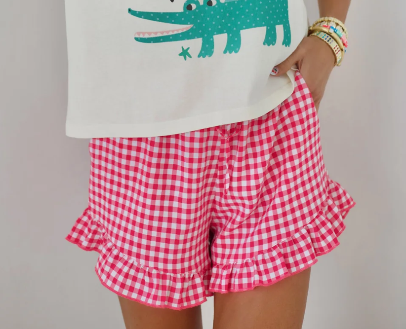 Bubblegum Babe Ruffle Shorts