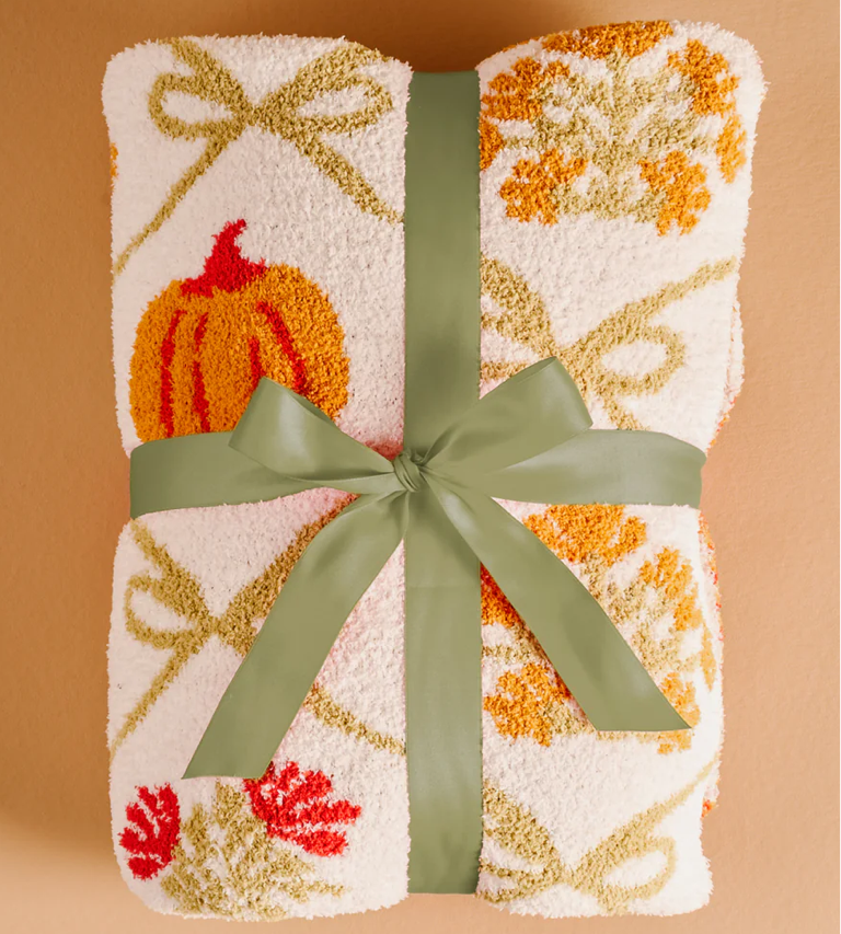 Patchwork Pumpkins Cozy Dreams Luxe Blanket
