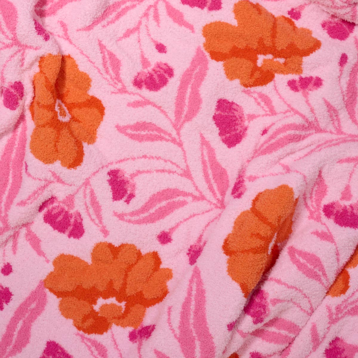 Cozy Dreams Luxe Blanket–Poppin' Petals Hot Pink