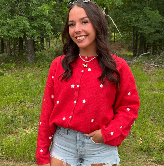 Star Spangled Sweetheart Cardigan