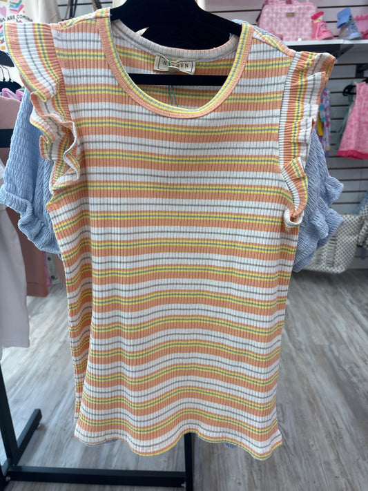 Orange Swirl Girl Shirt