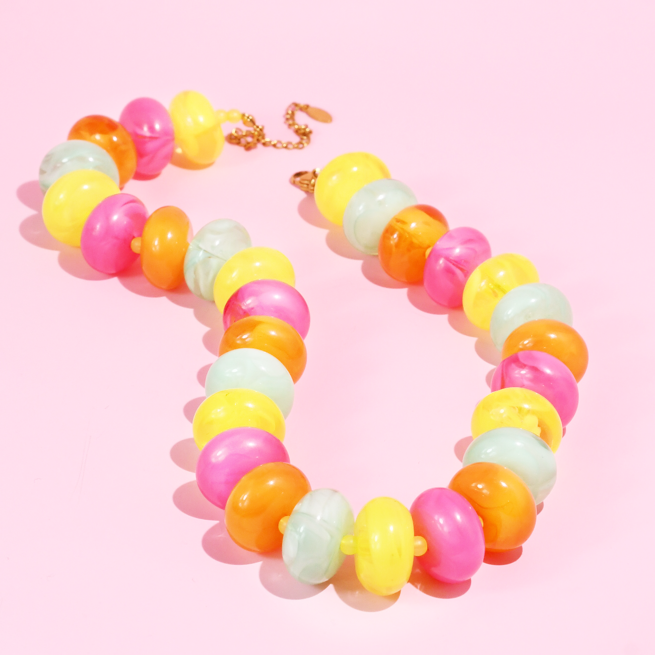 Sugar Bead Multi Bright Necklace