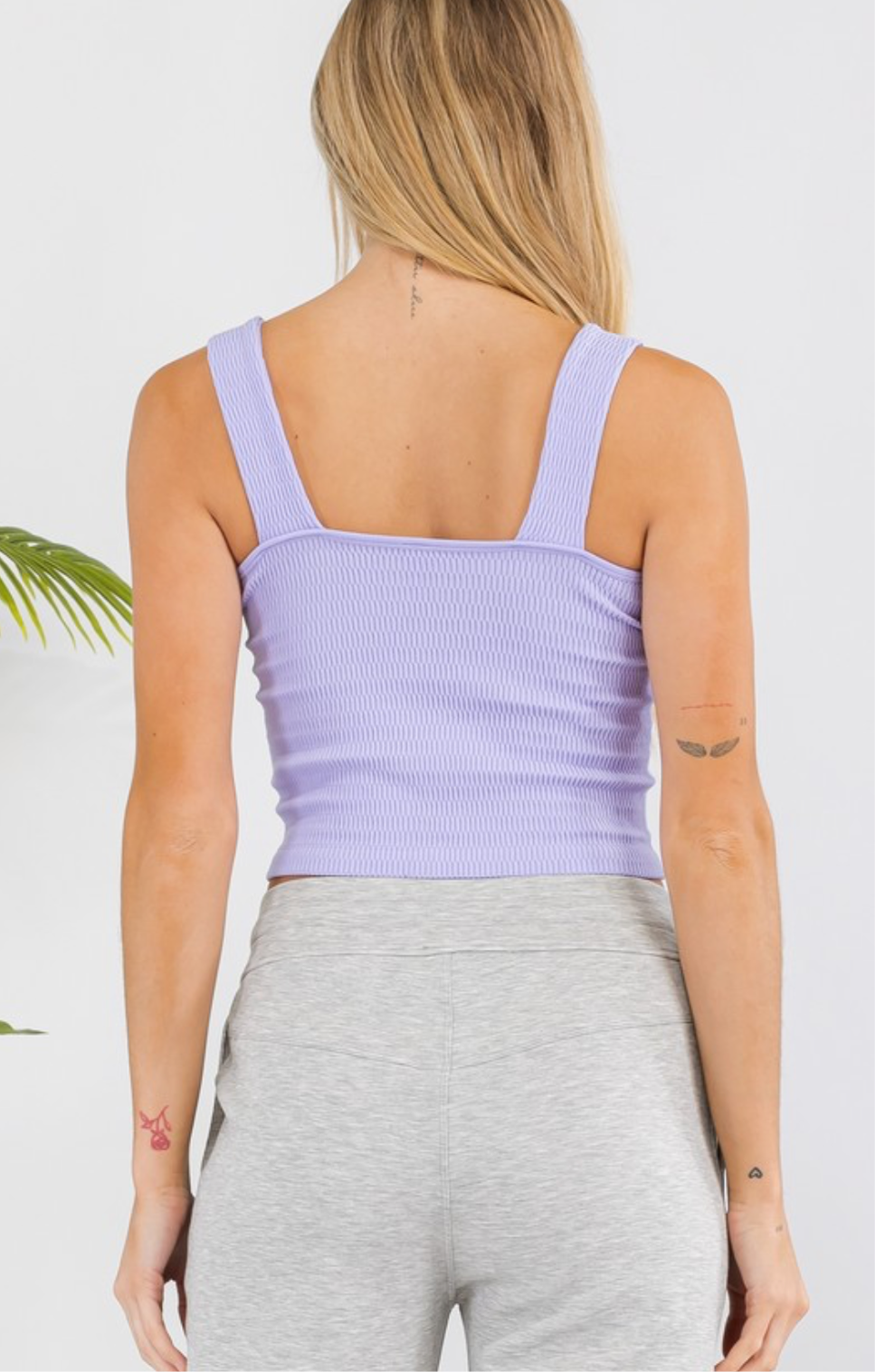 Yelete - Seamless Textured Crop Tank