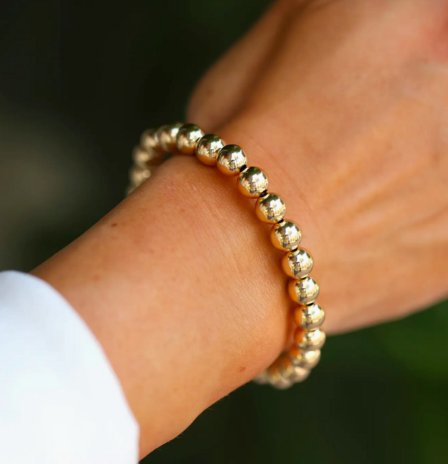 7mm Classic Ball Bead Bracelet - Waterproof