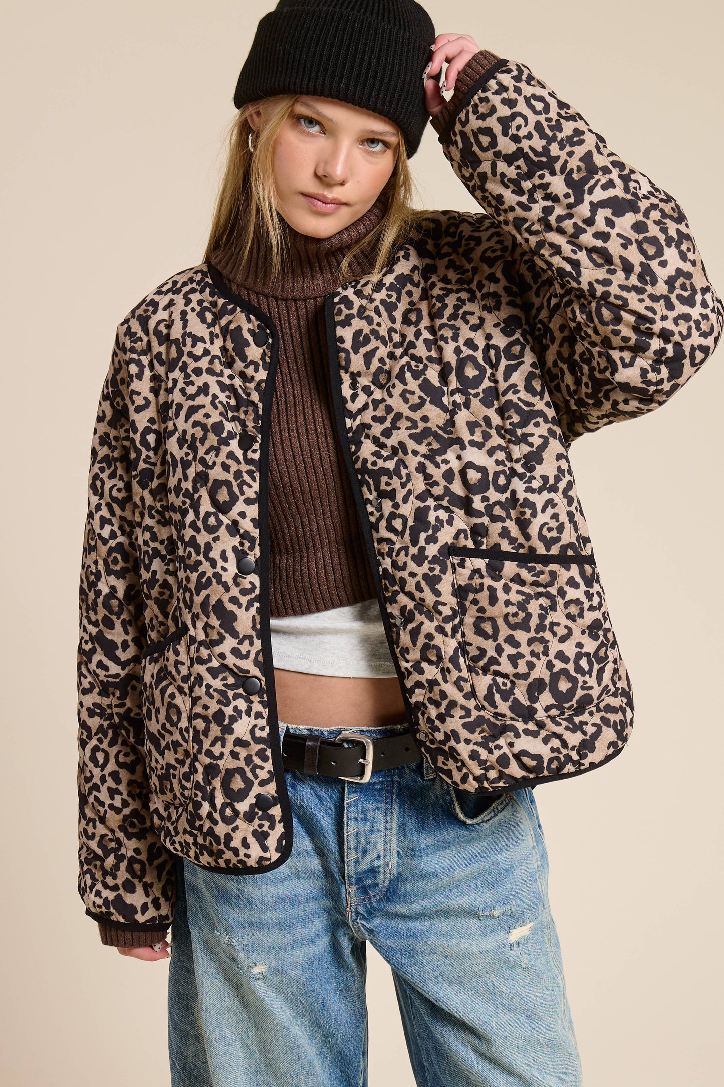 Lily Leopard Quilted Jacket