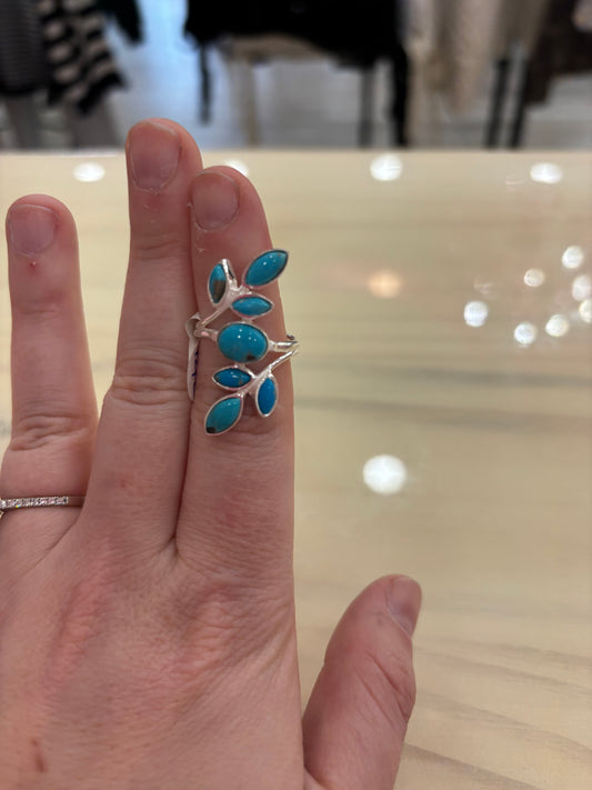 Turquoise Tear Ring