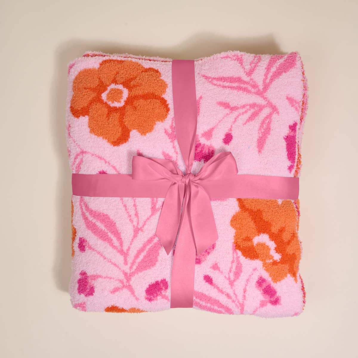 Cozy Dreams Luxe Blanket–Poppin' Petals Hot Pink