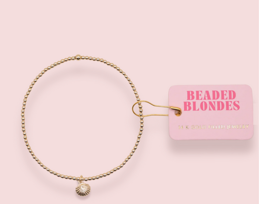 Gold Shell Charm Bracelet