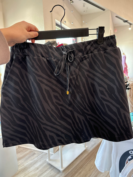 Game Day Skort - Zebra
