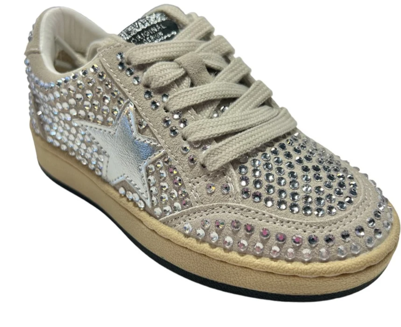 Vintage Havana Bravo Silver Star Rhinestone Low Top Sneaker