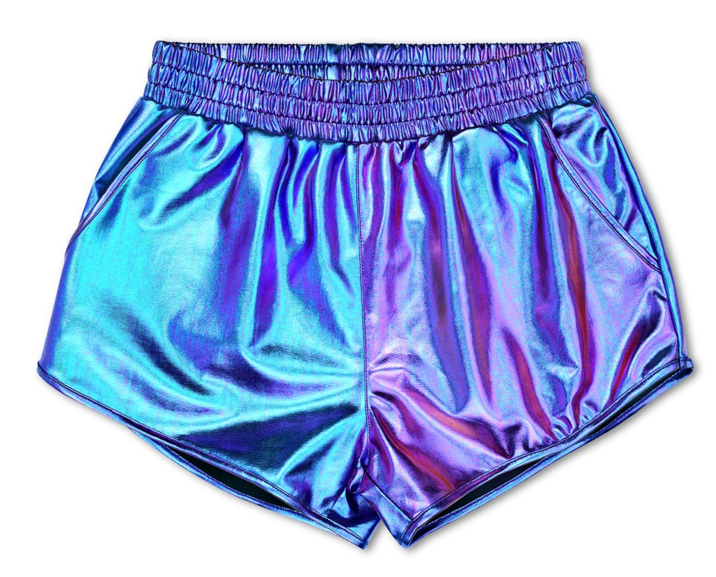 Iridescent Metallic Shorts