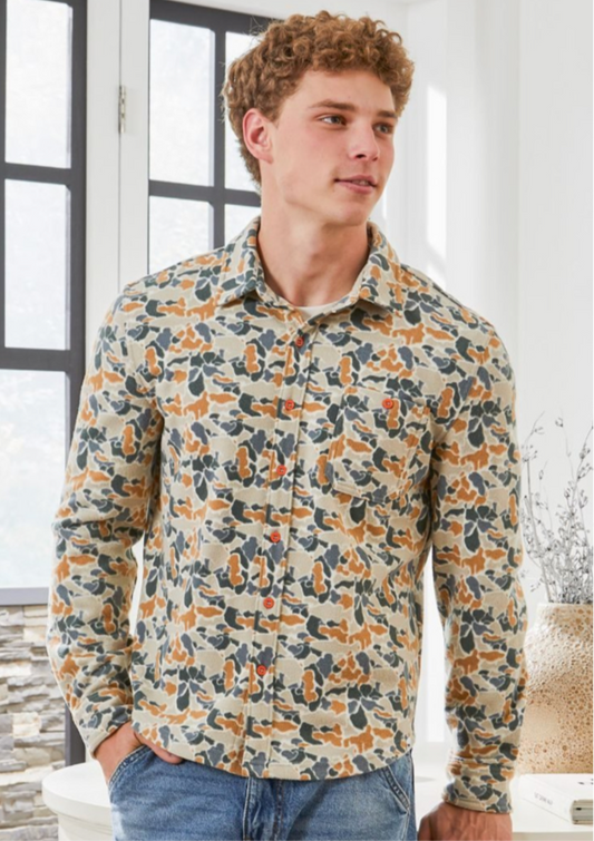 Deer Camo Fleece Shacket