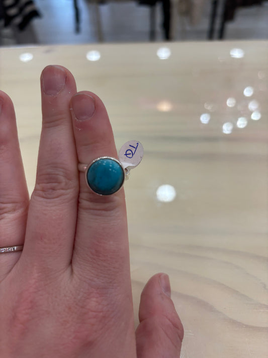 Round Turquoise Ring