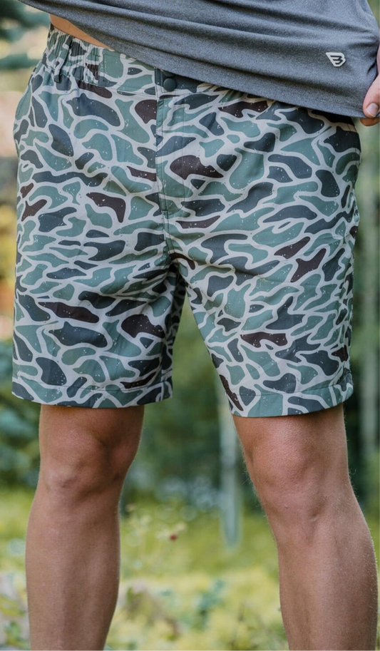 Everyday Short - Retro Duck Camo - Grey Pocket