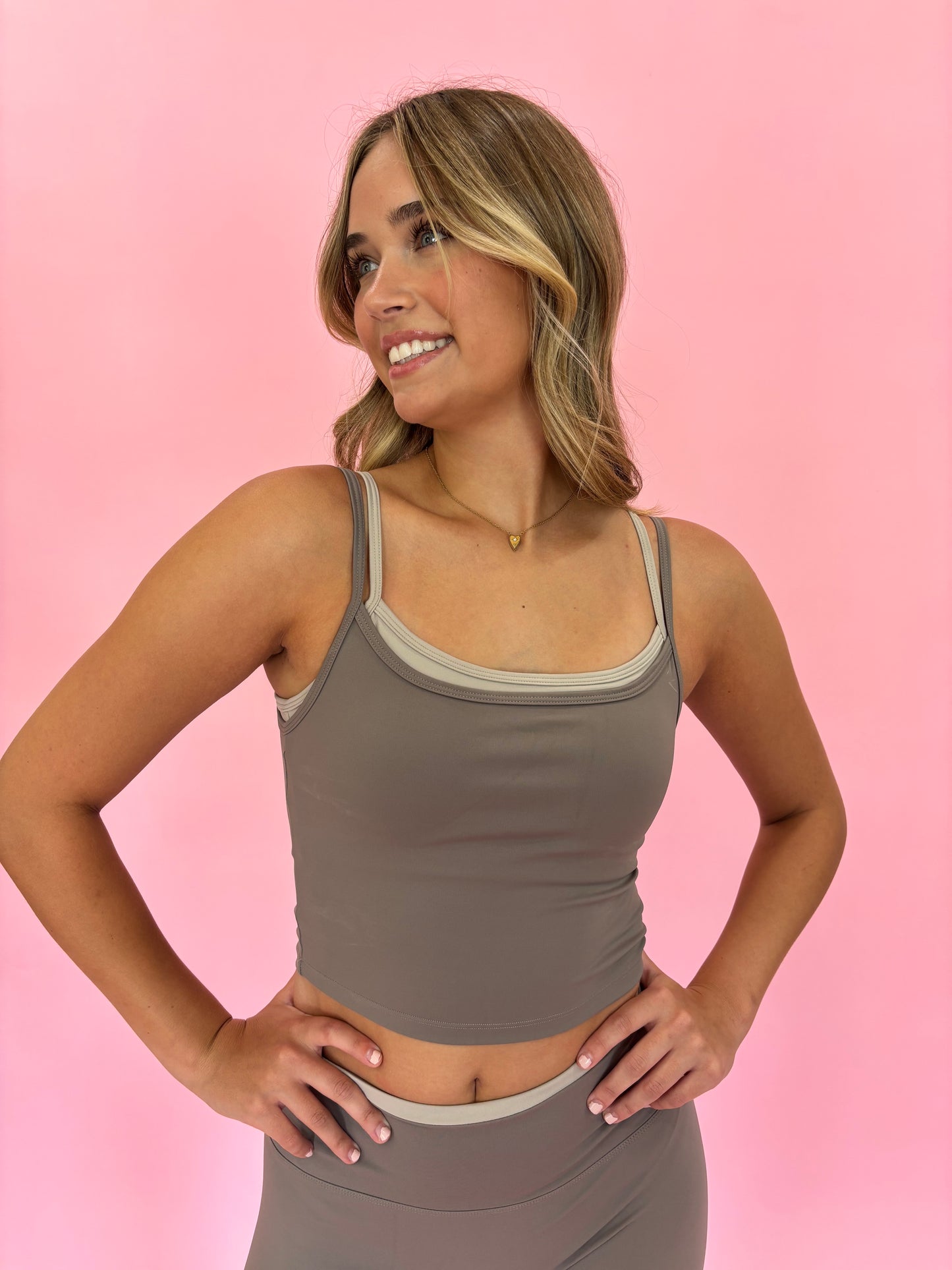 DOUBLE LAYERED TANK TOP