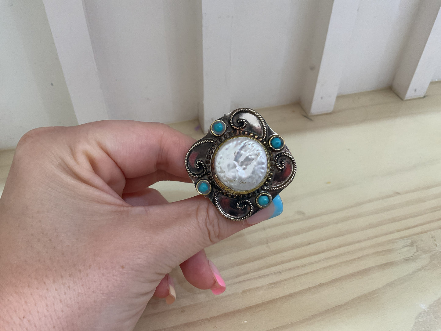 The Santa Fe Pearl Statement Ring