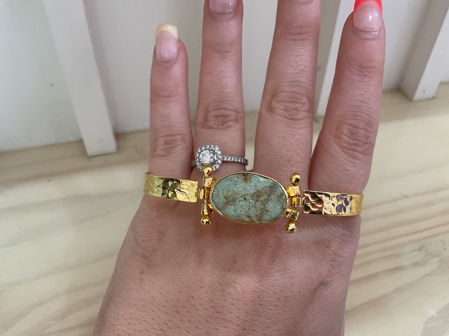 Golden Oasis Cuff Ring
