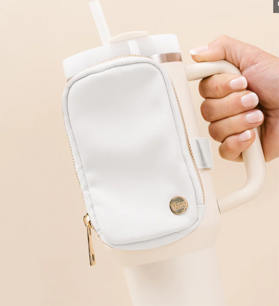 Solid Tumbler Fanny Pack - White