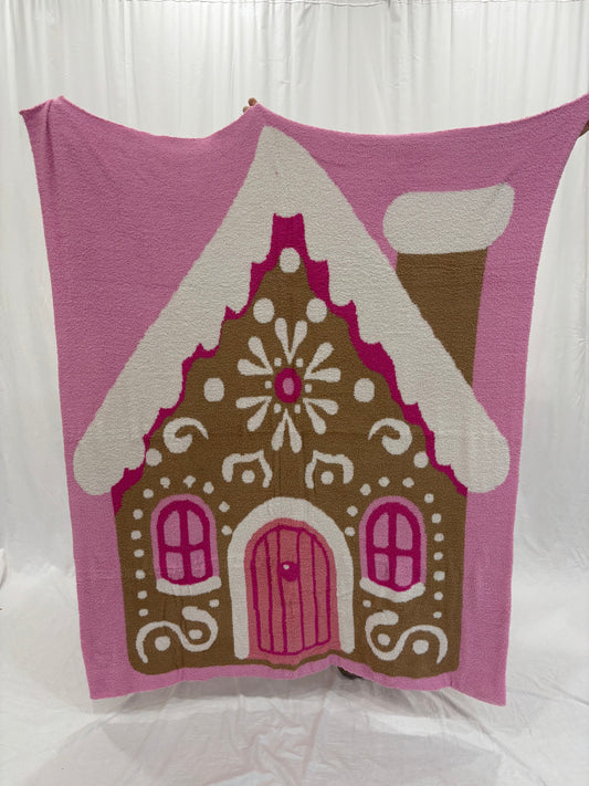 Gingerbread Wonderland Plush Blanket