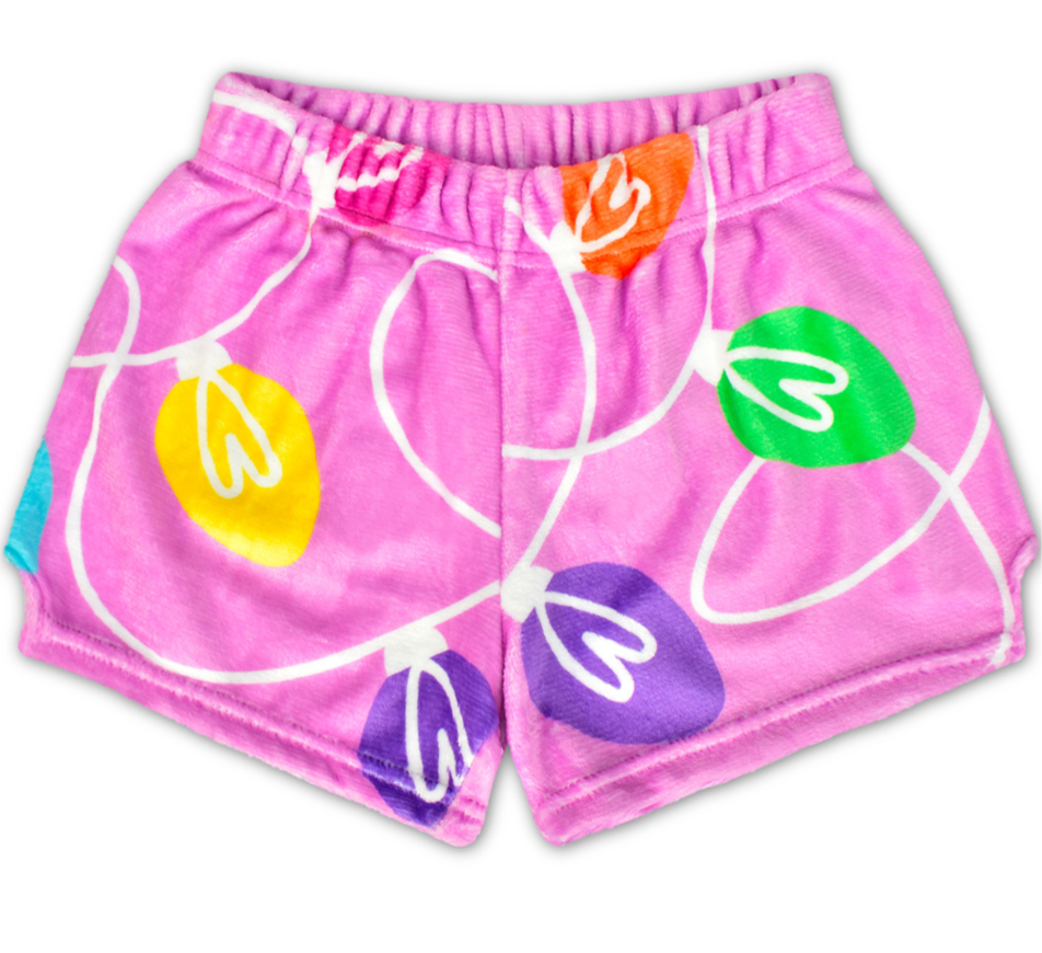 Tinsel & Glow Plush Shorts