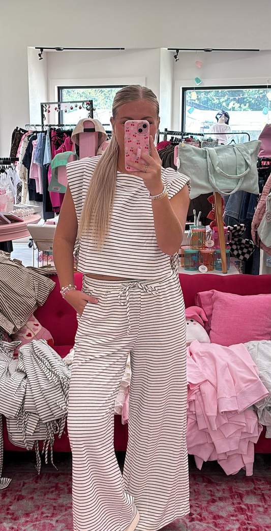 Simply Striped Top and Pant Set