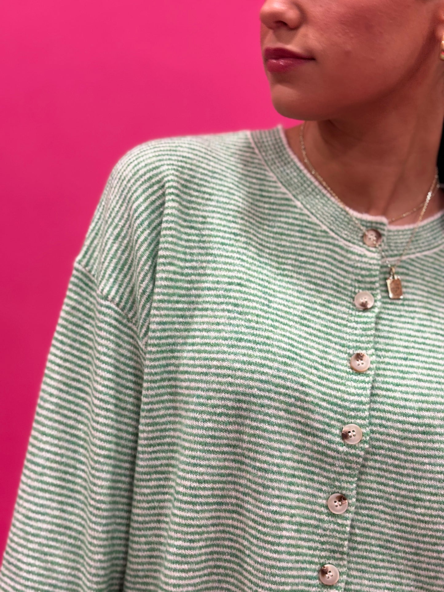 Parker Cardigan - Mini Striped