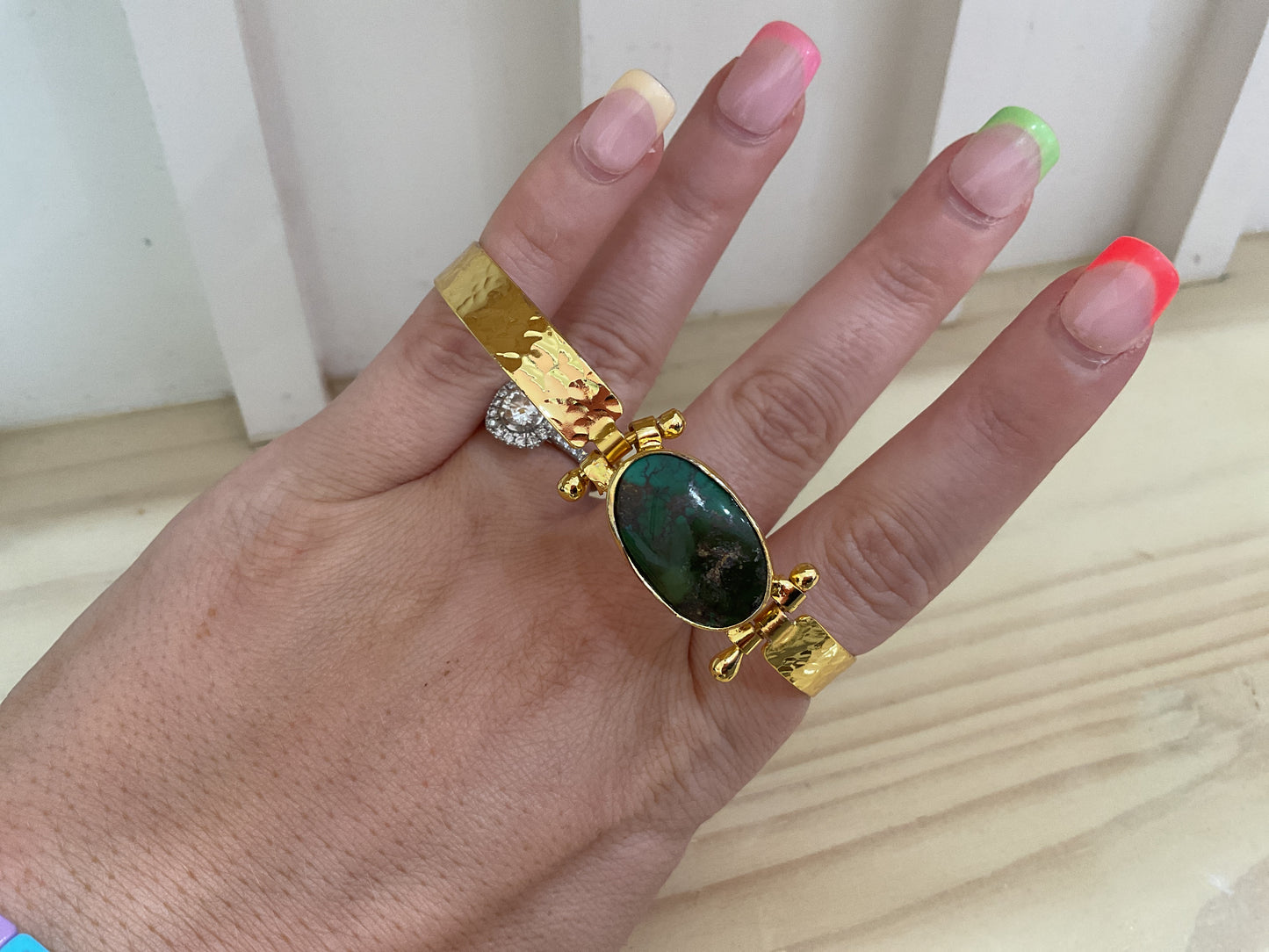 Golden Oasis Cuff Ring