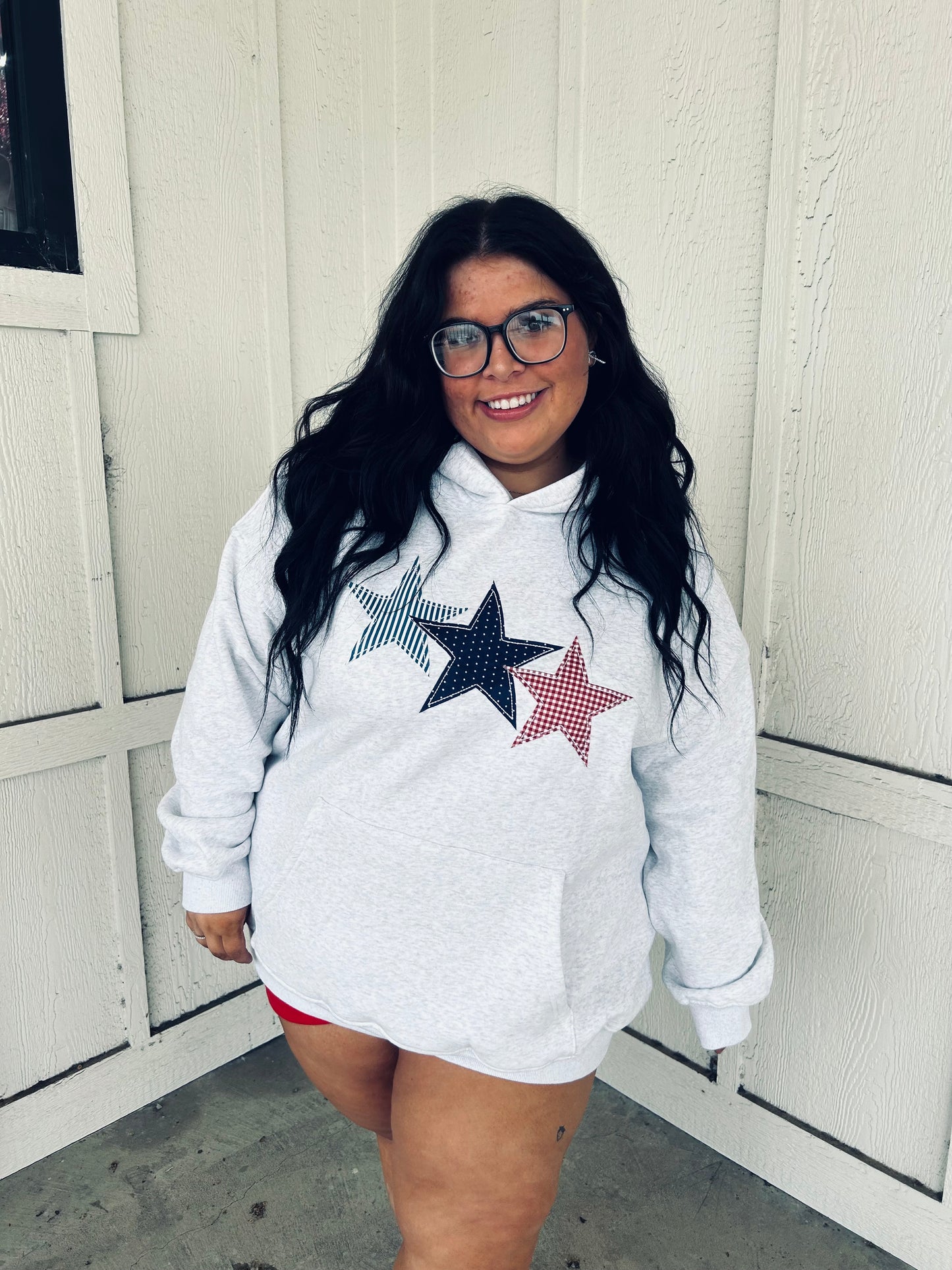 3 Star Embroider Hoodie