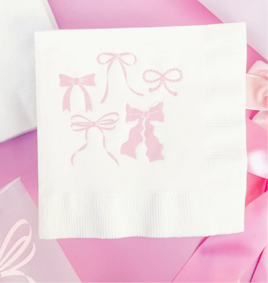 Pink Bows Napkins