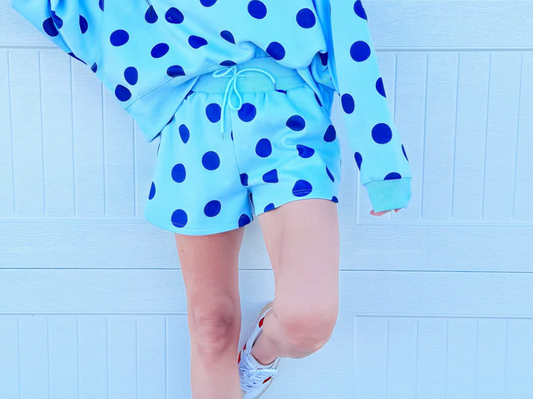 Blue Polka Dot Shorts