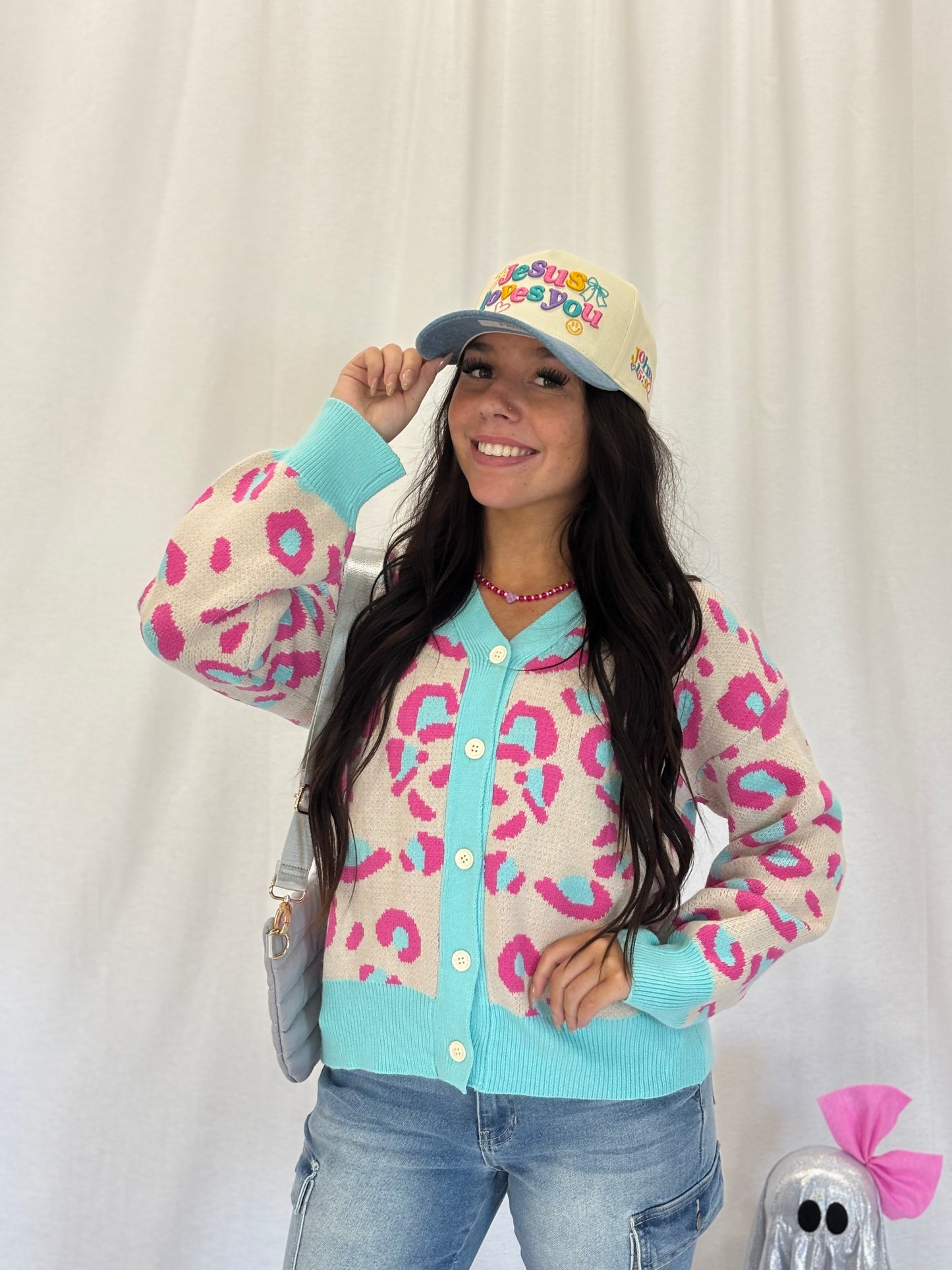 Leopard Artwork Cardigan