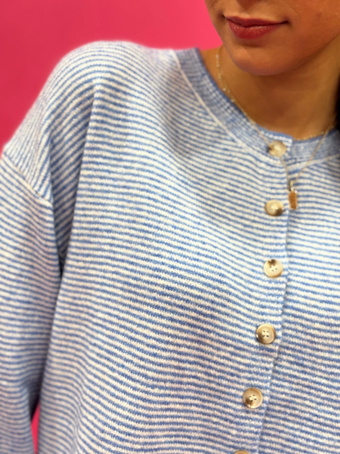 Parker Cardigan - Mini Striped