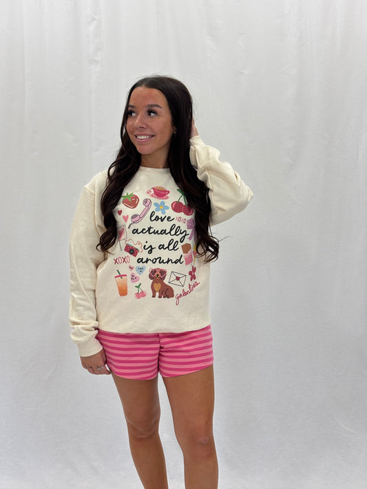 Love Acutally Is All Around Youth & Adult Sweatshirt