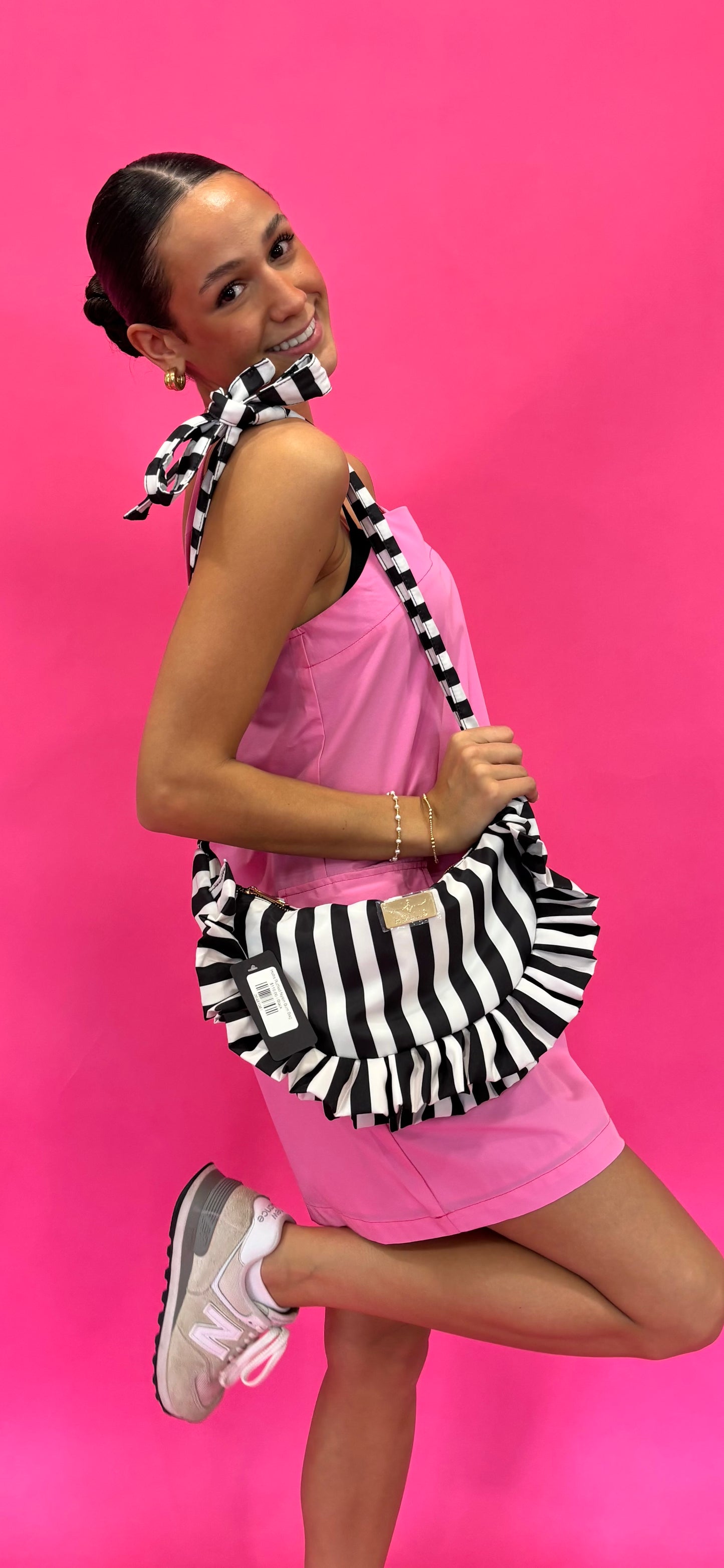 Hollis Ruffled Nylon Bum Bag
