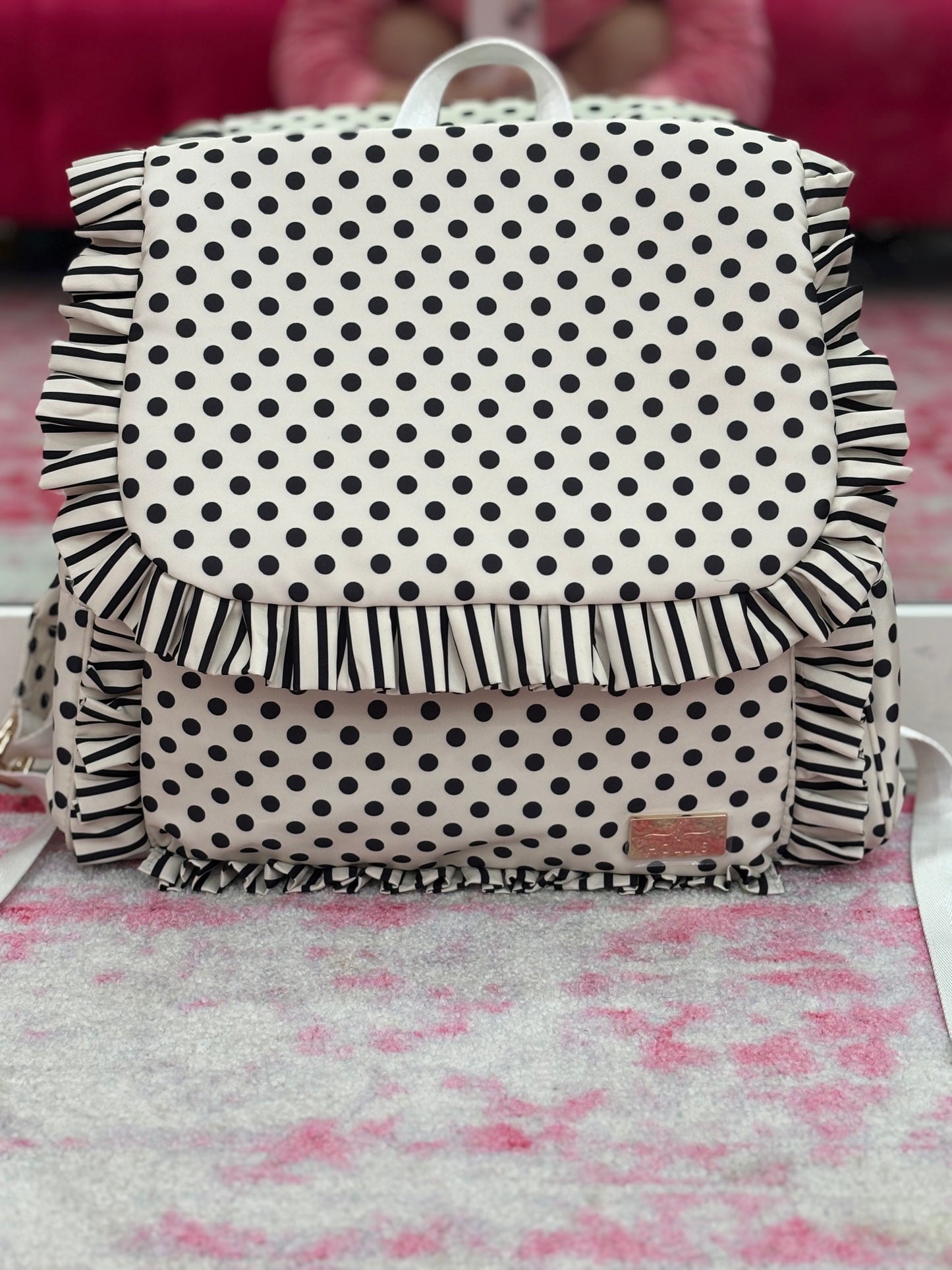 Hollis Ruffle Diaper bag