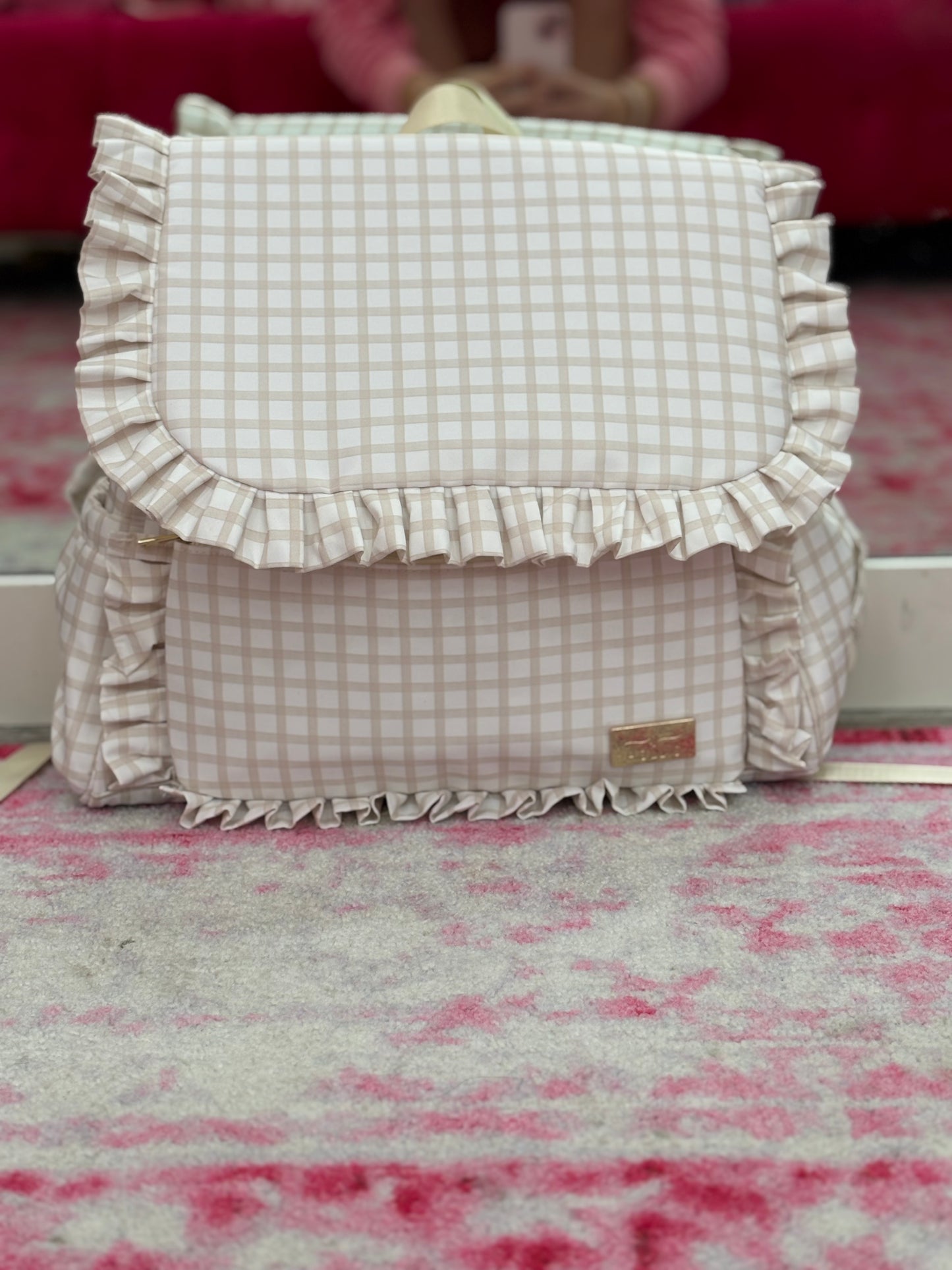 Hollis Ruffle Diaper bag