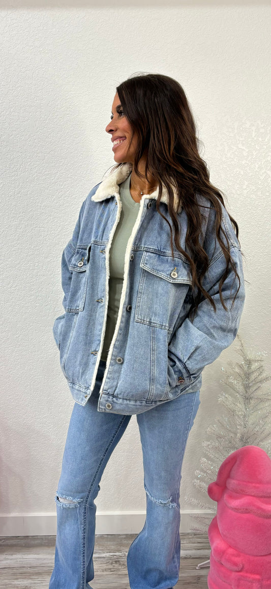 Sherpa Denim Jacket