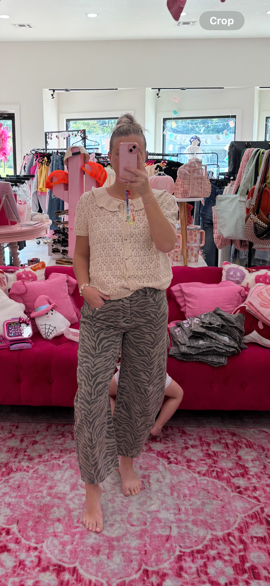 Dingy Zebra Barrel Jeans