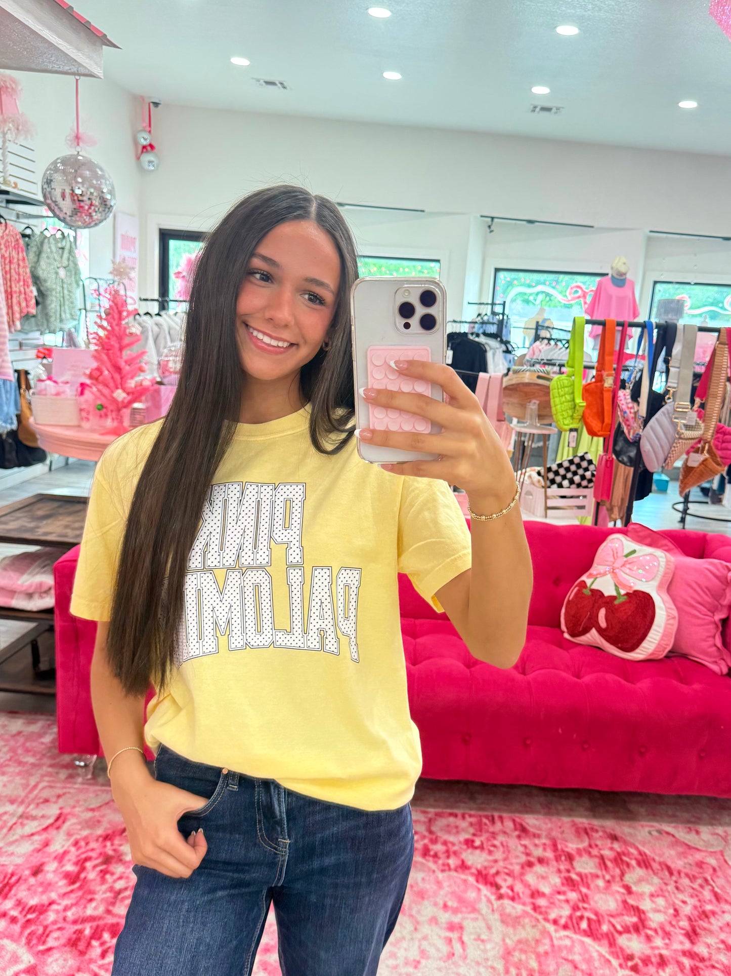 Pink Palomino Polka Dot Tee