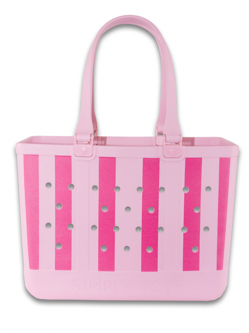 Pink Stripes Tote