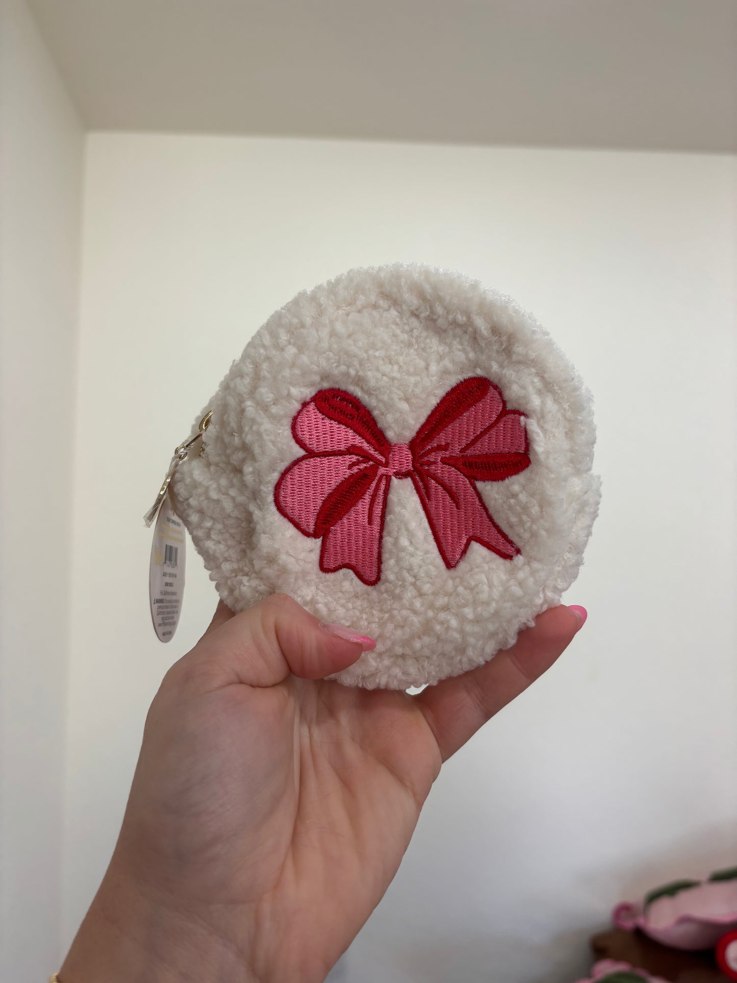 Pink Bow Mini Pouch
