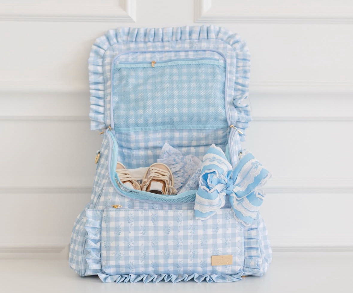 Hollis Ruffle Diaper bag