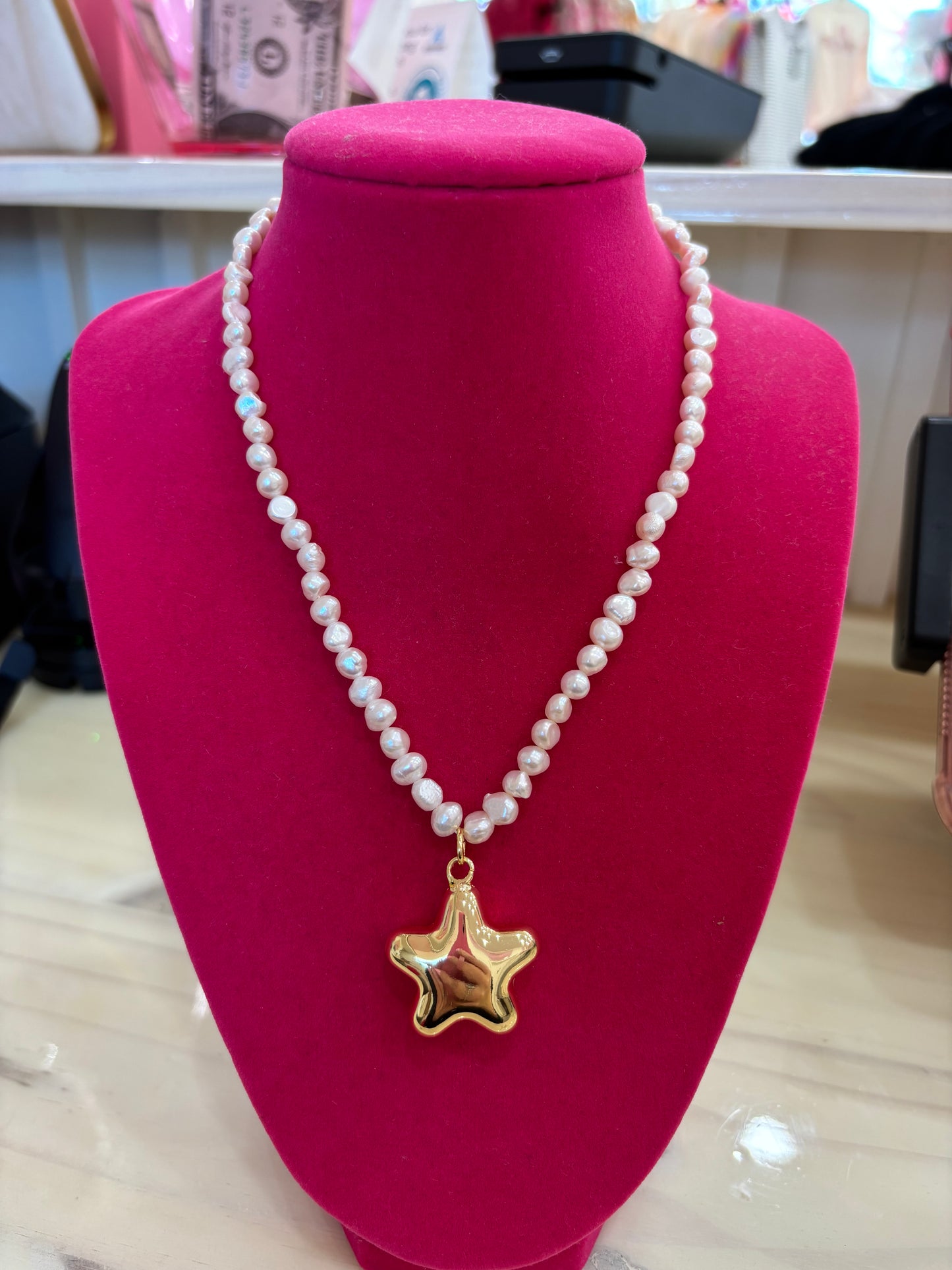 Paulette Puffy Star Necklace